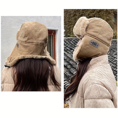 Anja | Elegante Winter Pilotenhoed mit Warmen Ohrflappen
