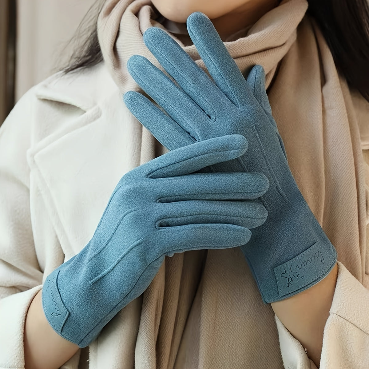 Alexandra | Elegante Touchscreen-Handschuhe für Damen, winddicht und warm