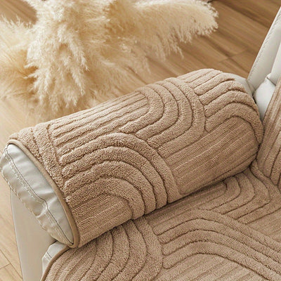 Bohemian Sofa aus weichem Samt-Schoner