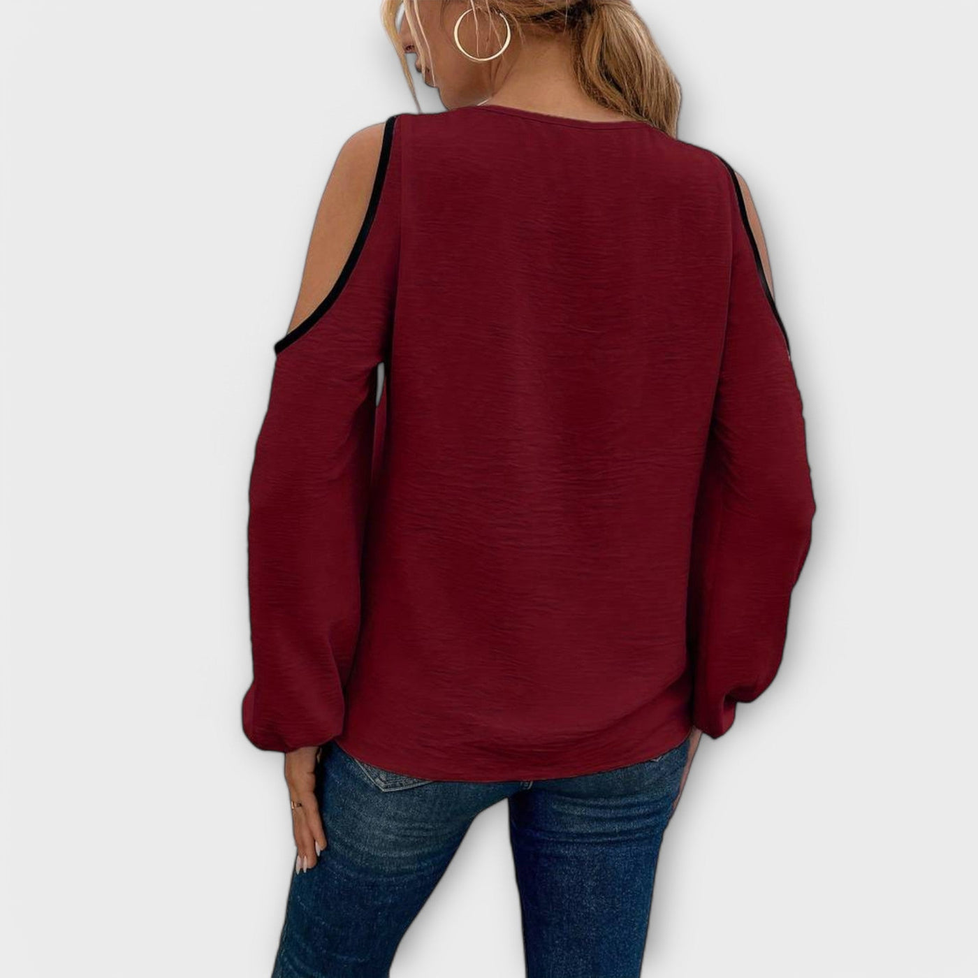 Bluse für Damen mit quadratischem Ausschnitt und modernem Design - Alyora