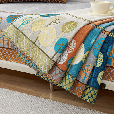 Boho-Stil Sofabezug – Design „Mondbeschienene Bäume