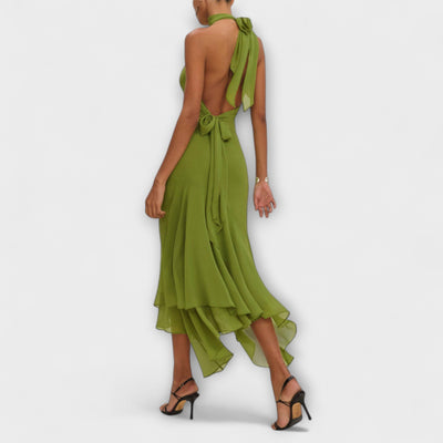 Elodie - Elegantes asymmetrisches Maxikleid