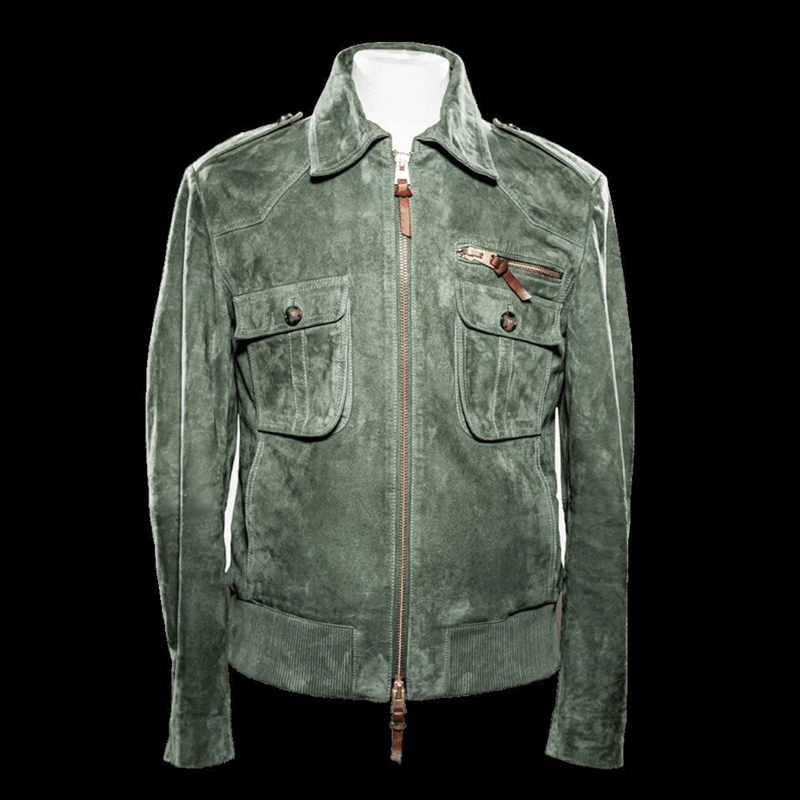 Marko | Revers Zipper Wildleder Jacke