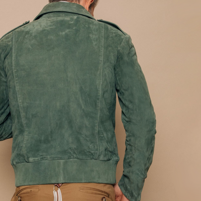 Marko | Revers Zipper Wildleder Jacke