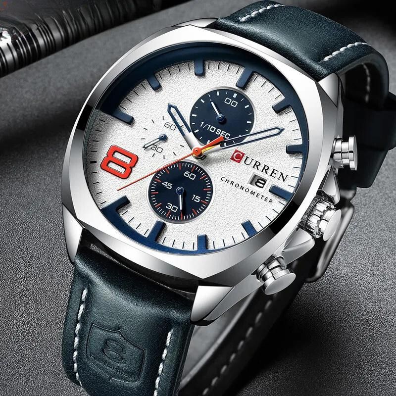 Wasserdichte Chronographen-Sportuhr im Militär-Design