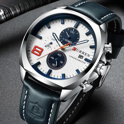 Wasserdichte Chronographen-Sportuhr im Militär-Design