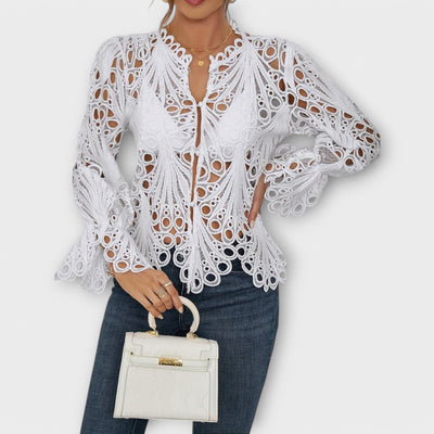 Asymmetrische Bluse für Damen – Saelina