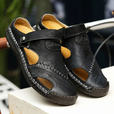 Stefan | Robuste, klassische Ledersandalen
