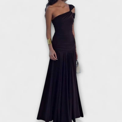 Margot - Figurbetontes Maxikleid mit Off-Shoulder-Design