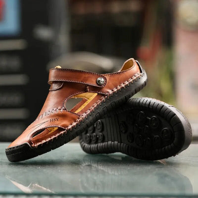 Stefan | Robuste, klassische Ledersandalen