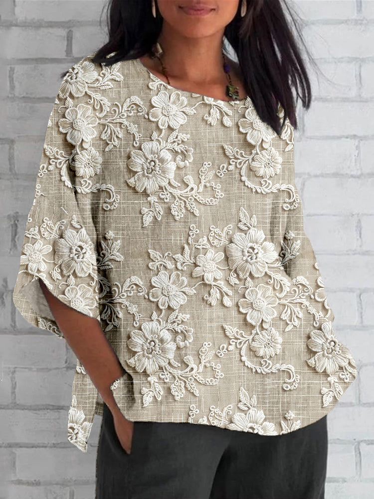 Alira | Schicke Oberteile Damen mit Vintage Blumendesign