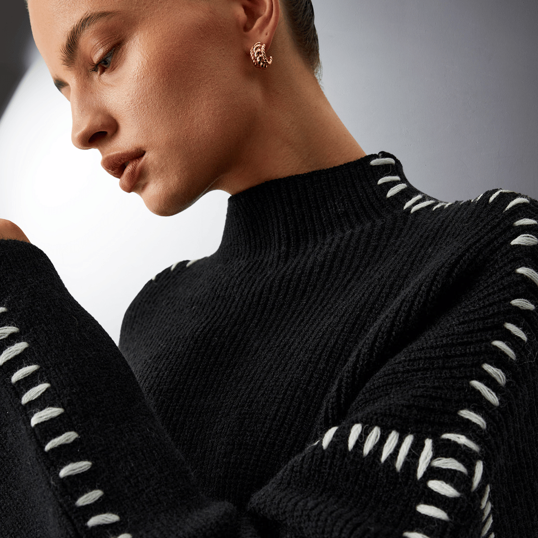 Aria | Hochwertiger Pullover mit Stehkragen und einzigartigem Komfort