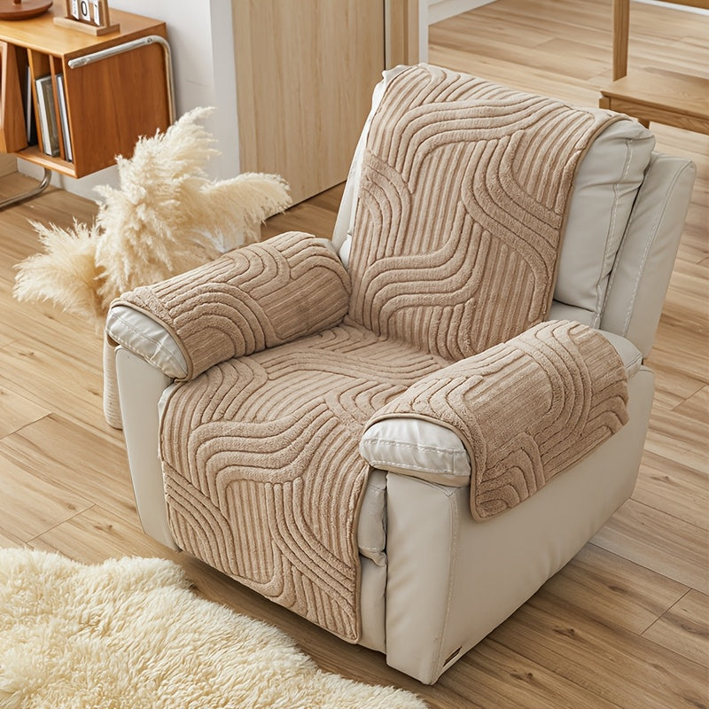 Bohemian Sofa aus weichem Samt-Schoner