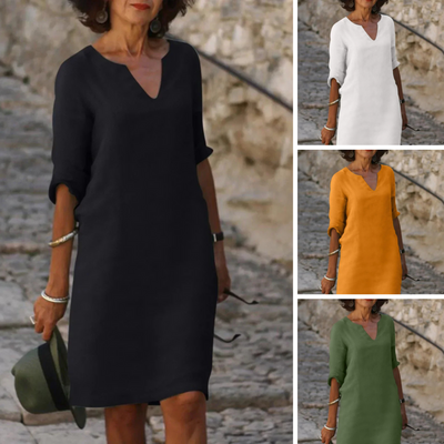 Helena | Elegantes V-Ausschnitt Kleid
