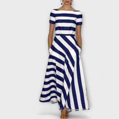 Janell - Streifenmaxikleid