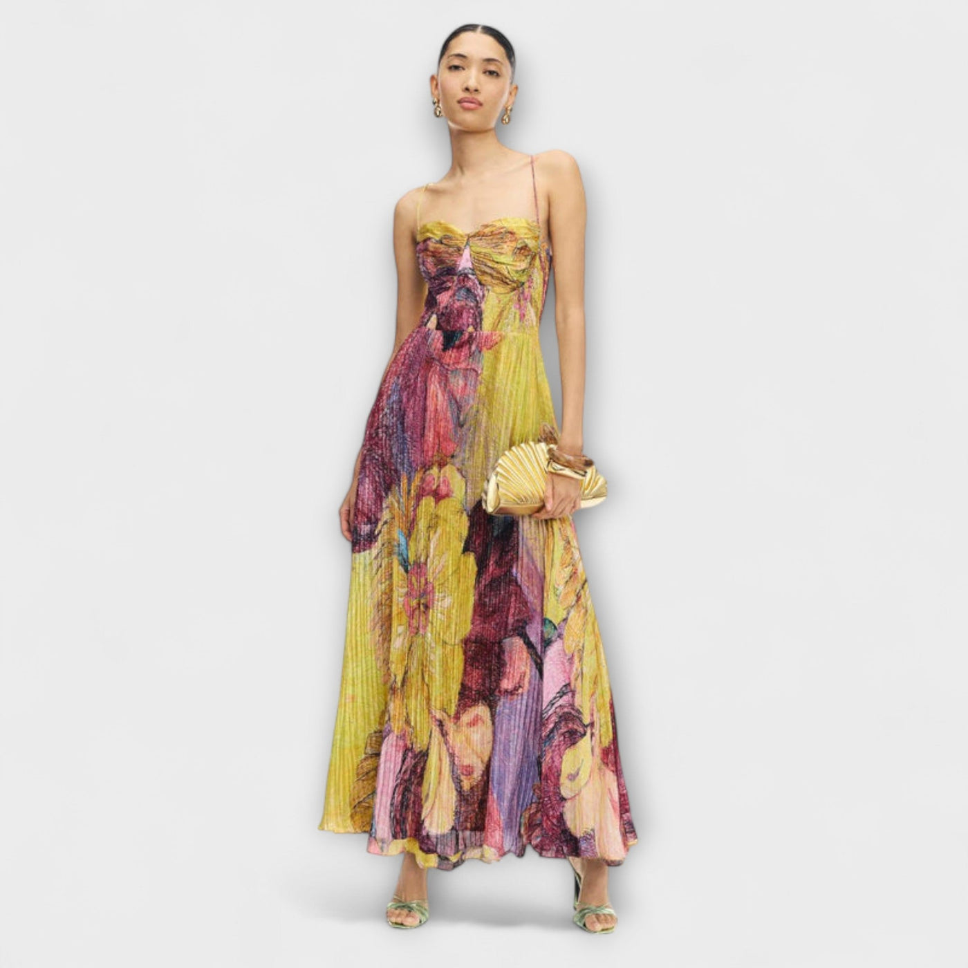 Kiara - Maxikleid mit auffälligem Ikat-Muster