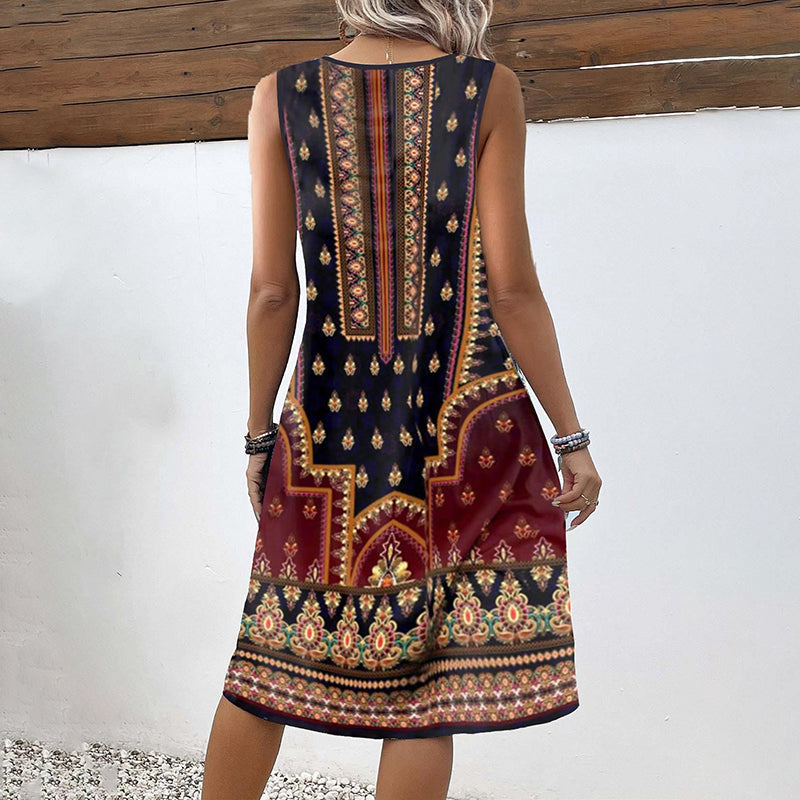 Alisee™ - Kleid Mit Ethnischen Design