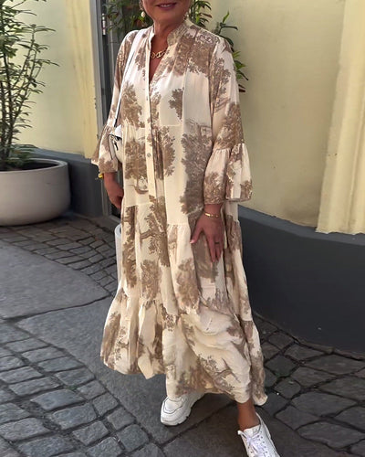 Aufidia | Elegantes Blumenkleid mit Floralem Muster für Jeden Anlass