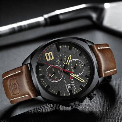 Wasserdichte Chronographen-Sportuhr im Militär-Design