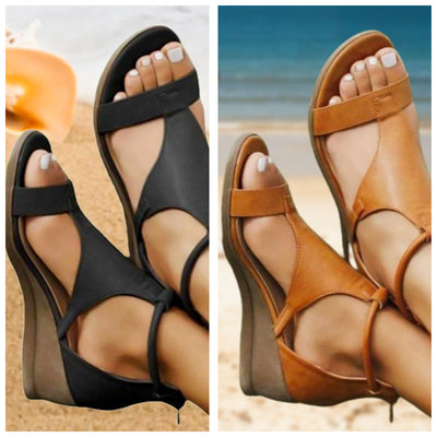 Anne™ Orthopädische Leder-Absatzsandalen