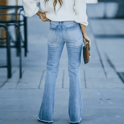 Boho-Stretch-Jeans für Damen – Jyna