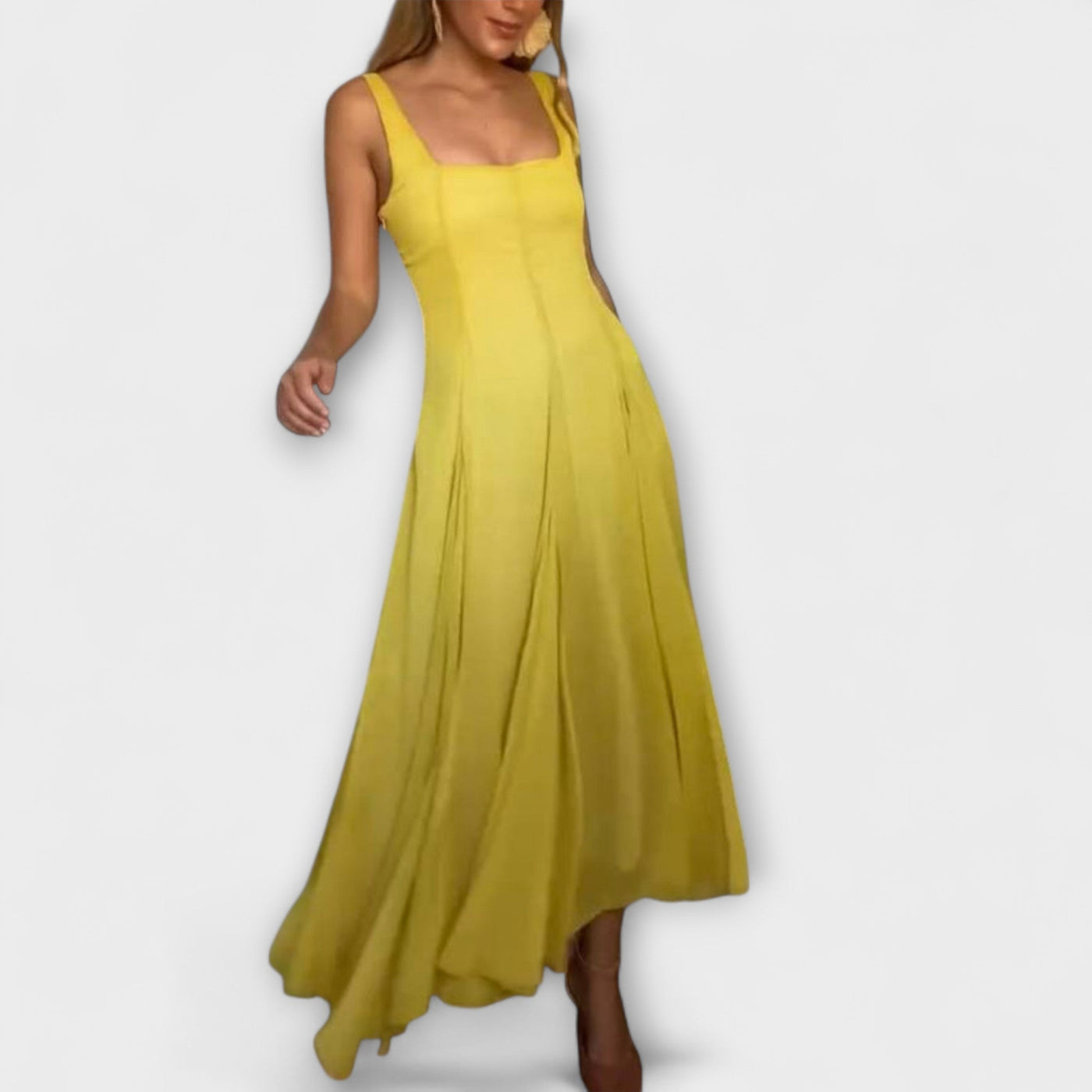 Lilith - Kleid mit rechteckigem Ausschnitt