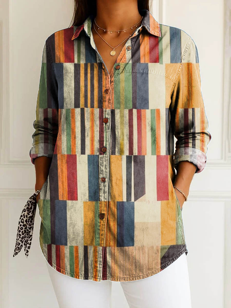 Freja | Vintage Stripe Shirt