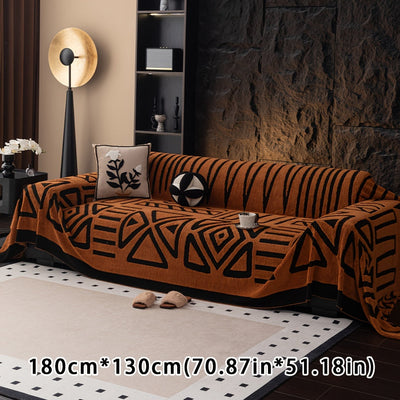 Boho Style Geometrischer Shu Velours Sofabezug