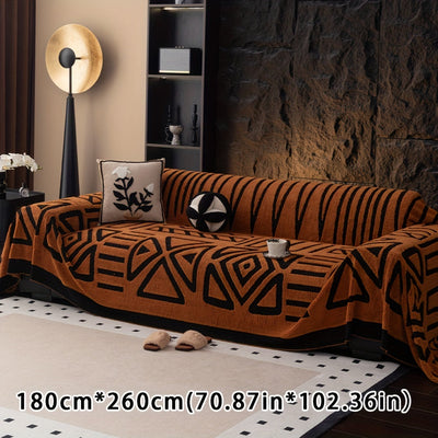 Boho Style Geometrischer Shu Velours Sofabezug