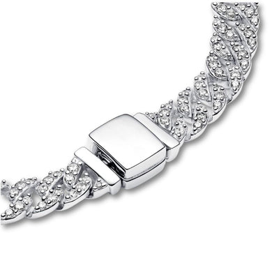 Gold Pave Cuban Bracelet
