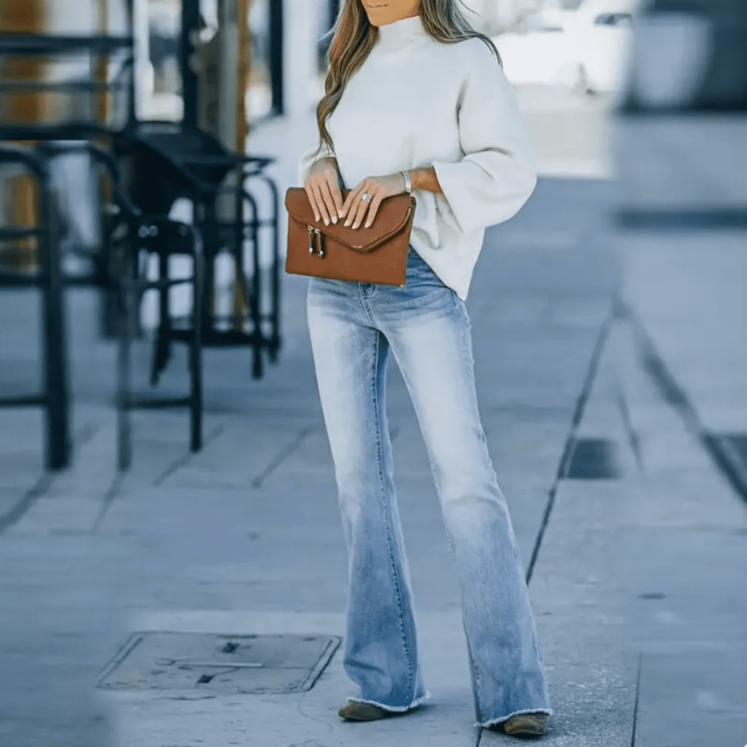 Boho-Stretch-Jeans für Damen – Jyna