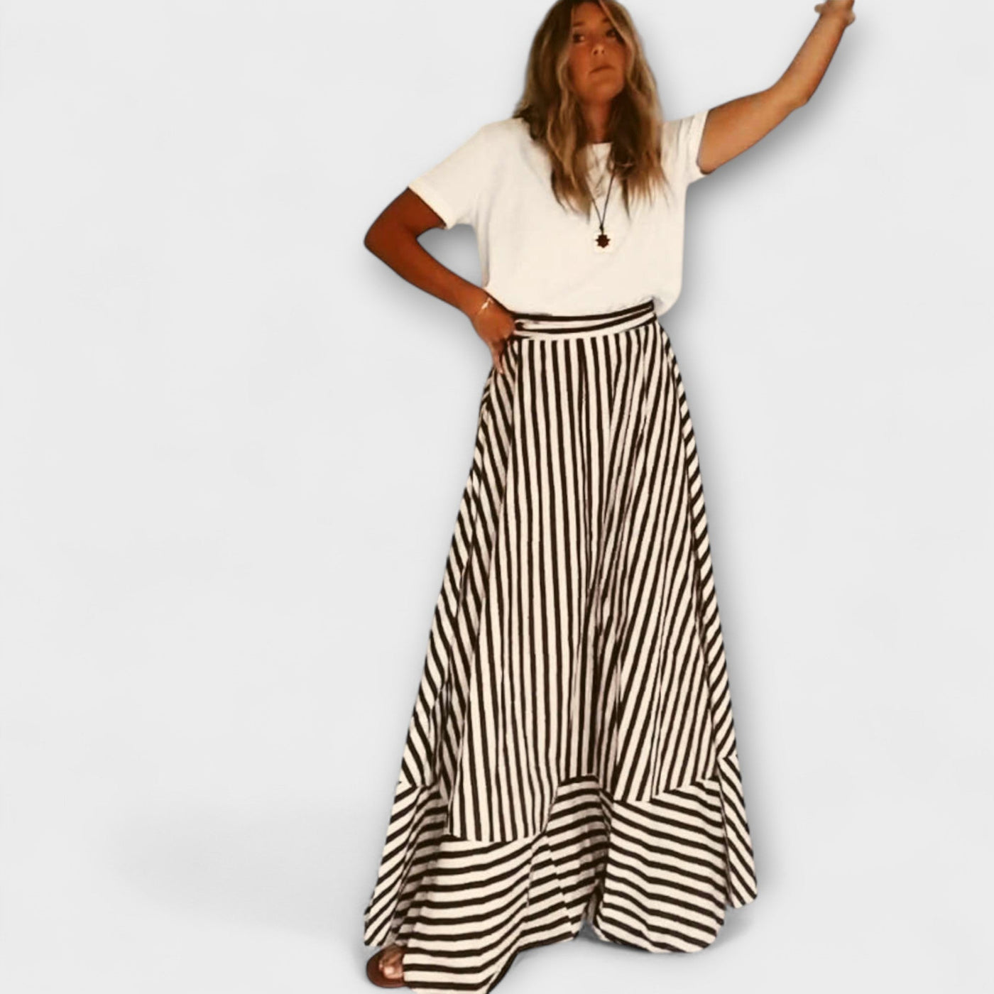 Maxikleid mit Rüschenshirt von Nachtzauber