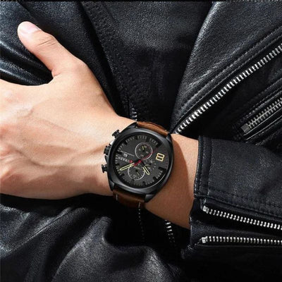 Wasserdichte Chronographen-Sportuhr im Militär-Design