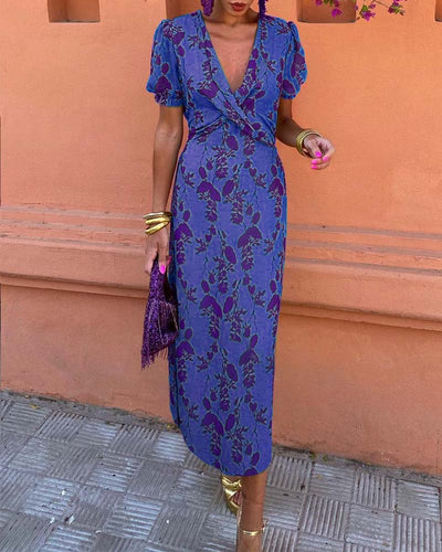 Barry – Luxuriöses Midikleid mit Puffärmeln