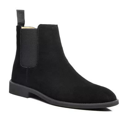 Andrea | Luxus Kalb Wildleder Chelsea Stiefel