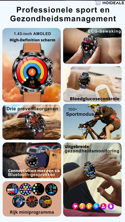 Aeternum | Intelligente Gesundheits-Smartwatch mit umfassender Diagnosefunktion