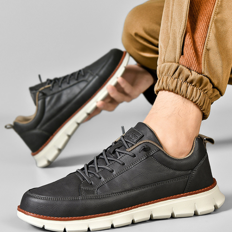 Frederick | Stylische Leder Turnschuhe