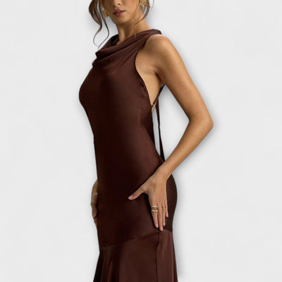 Lennon - Elegantes Satin-Maxi-Kleid