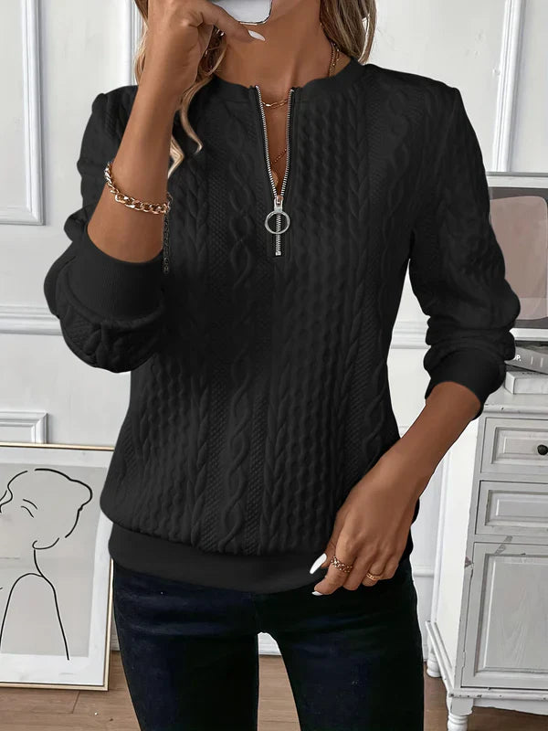 Amy Pullover mit Reißverschluss