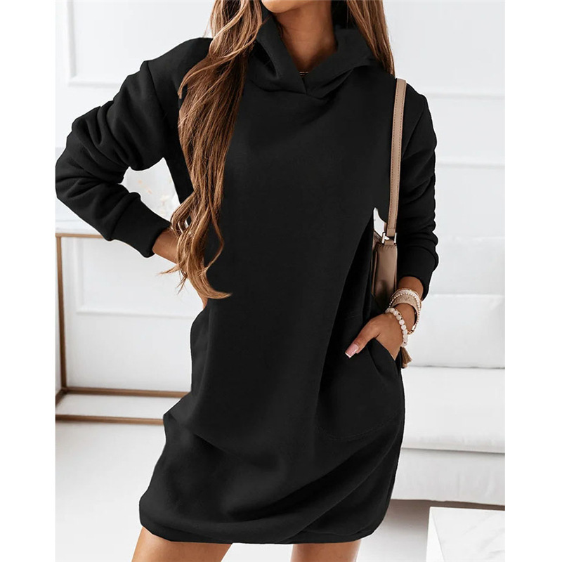 Bequeme Hoodie-Kleid – Amalia