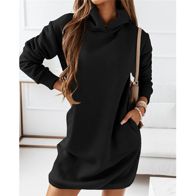 Bequeme Hoodie-Kleid – Amalia