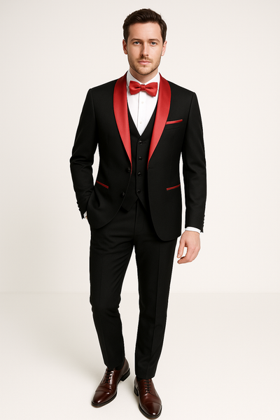3-teiliges Slim Fit Anzug-Set für Herren | Eleganter Anzug für formelle Anlässe