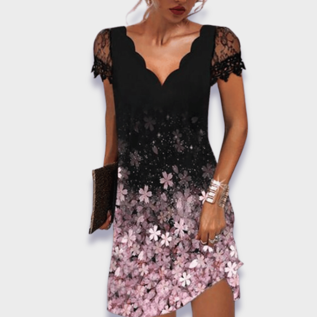 Zoey| Elegantes Damenkleid aus Premiumstoff für Hochzeitsgast und Festliche Anlässe