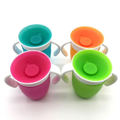 Auslaufsicherer Baby-Trinklernbecher mit 360°-Trinkkante – 1+1 Gratis
