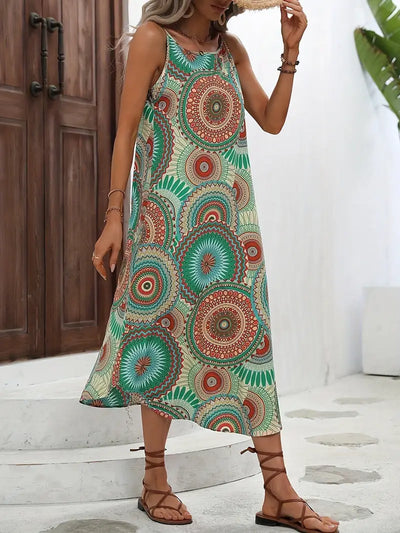 Arianelle – Maxikleid mit Bohemian-Print