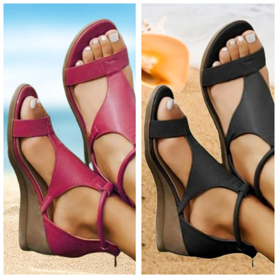 Anne™ Orthopädische Leder-Absatzsandalen