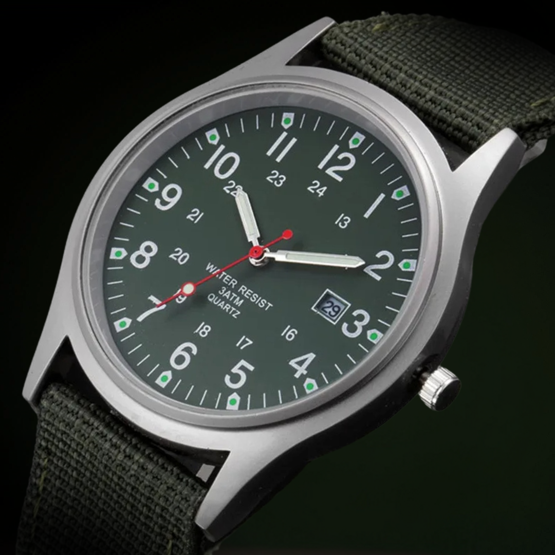 Armbanduhr im lässigen Stil, inspiriert von Military-Uhren