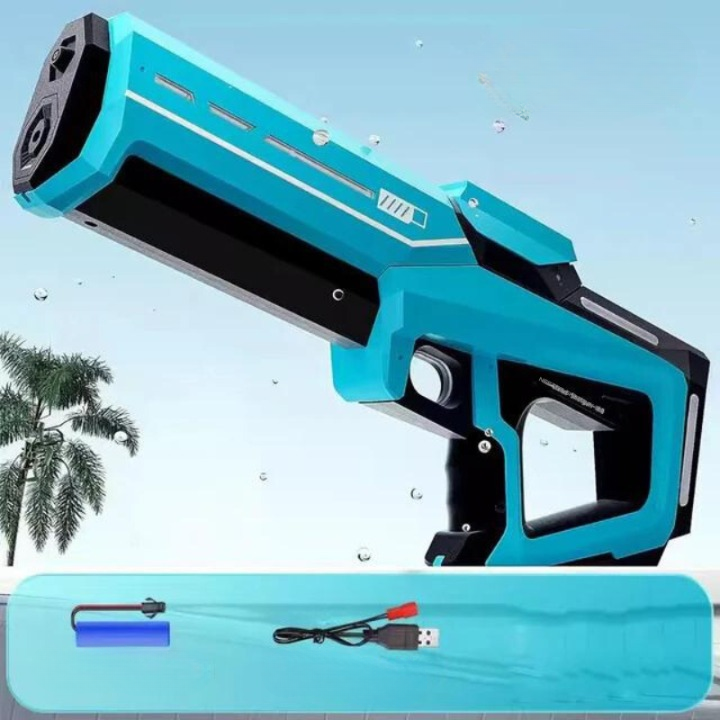 Automatische Wasserpistole mit 1L Tank & 10 m Reichweite – Sommerspaß pur