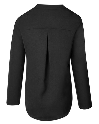 Ada | Legere Bluse mit Paillettenknöpfen