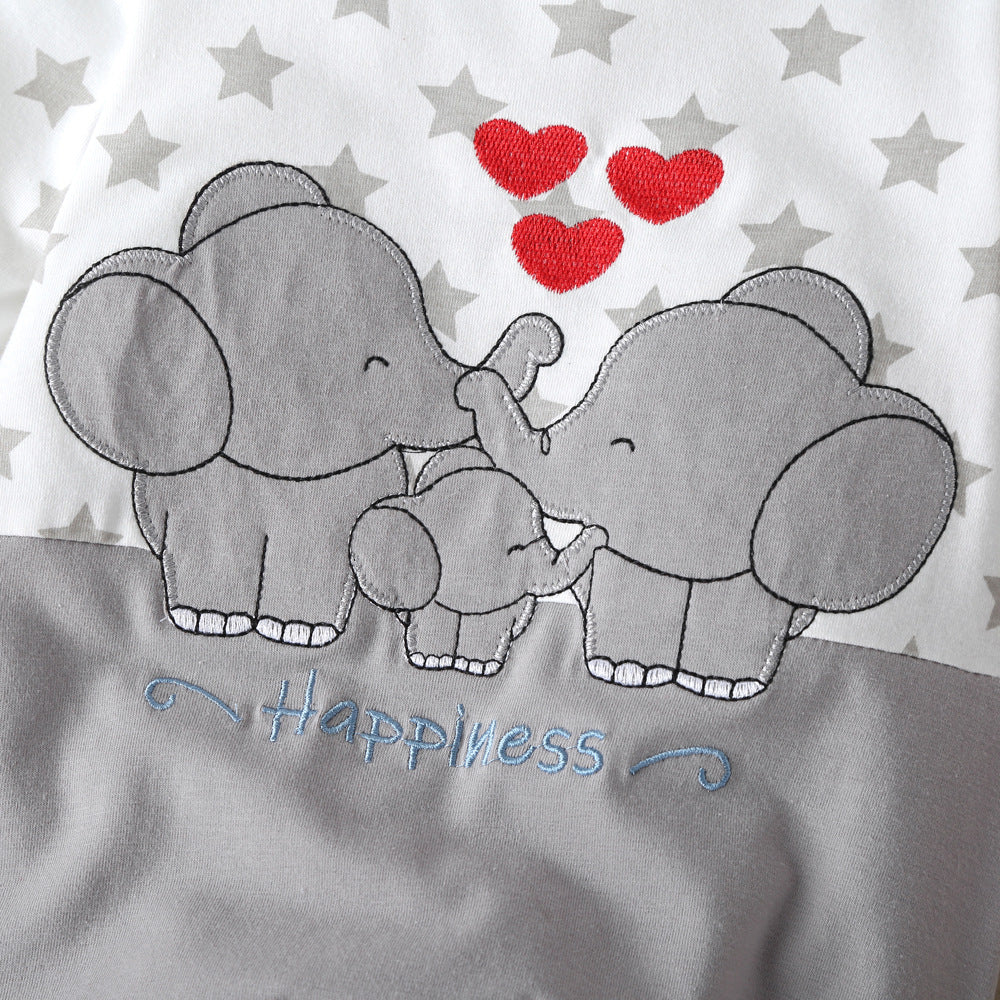 Weicher Baby-Jumpsuit mit Elefantenmotiv – KuschelZeit